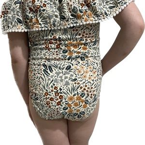 Girls floral/multicolor one piece swimsuit